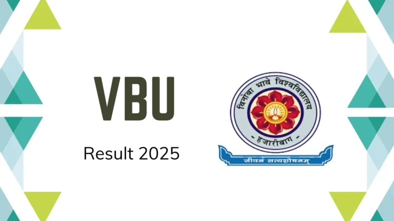 VBU Result 2025 Out at vbu.ac.in Direct Link to Download 1st, 3rd Semester Result